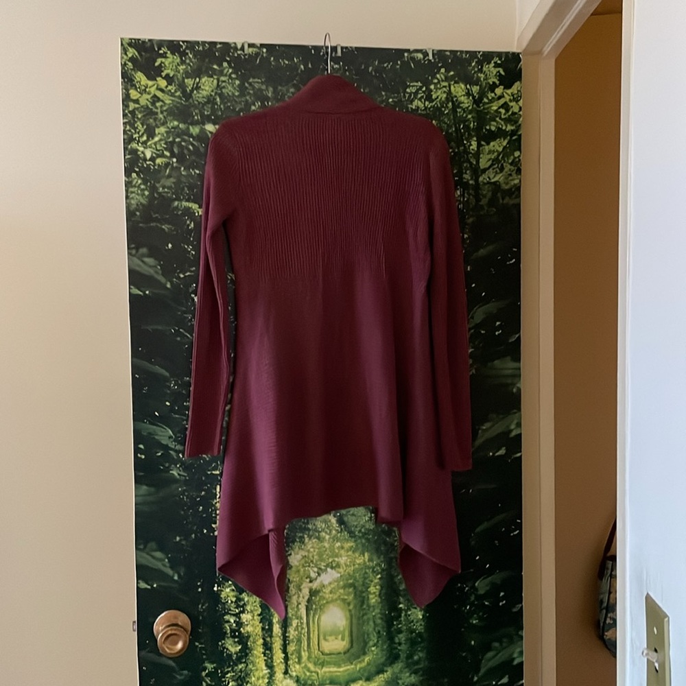 EUC Timing Open Cardi in Burgundy Size M - Picture 2 of 7